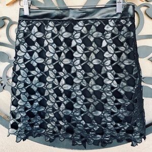 Sexy Faux Leather Skirt SZ 4/6